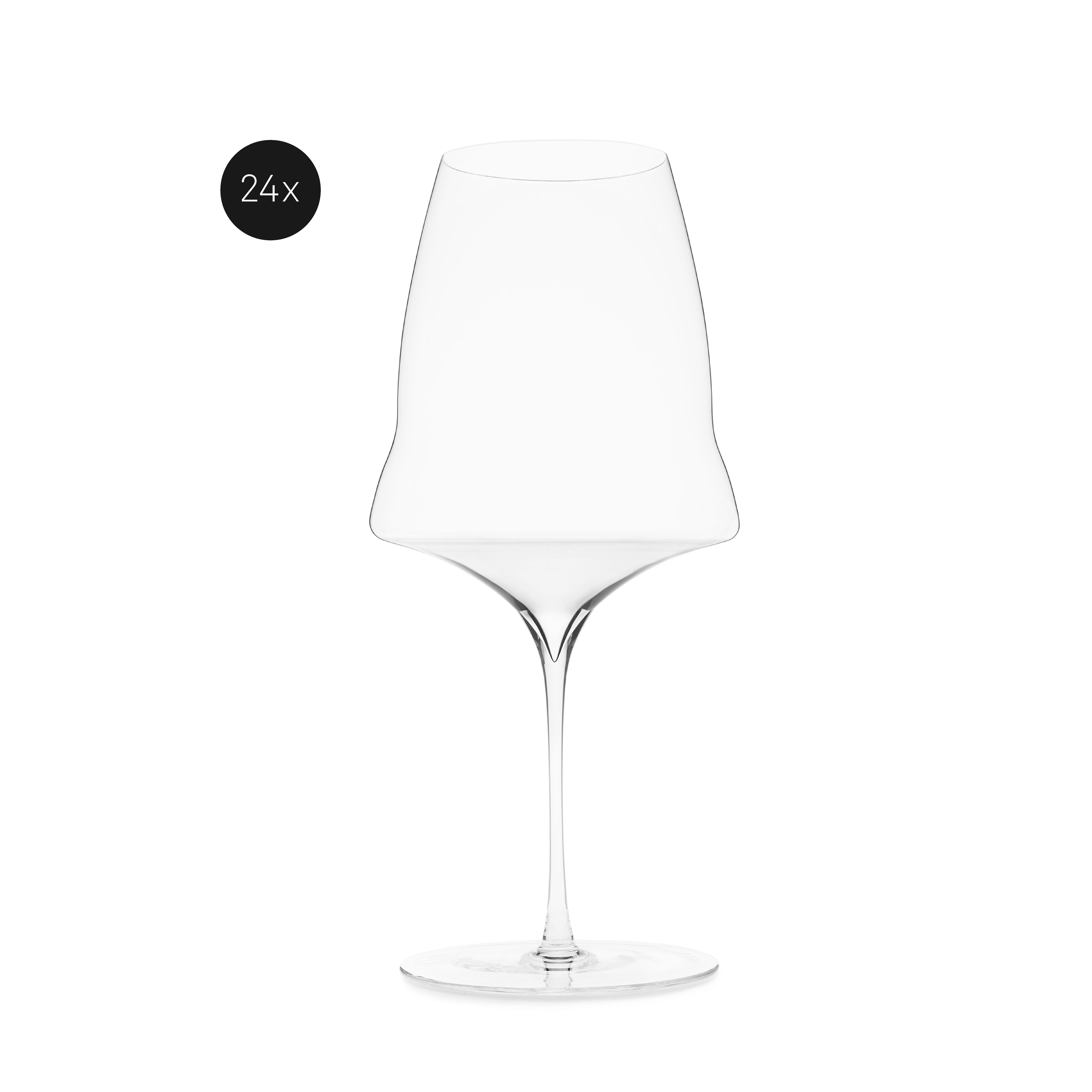 Josephine N° 3 by Josephinenhütte – Red wine glasses #Set_Set of 24